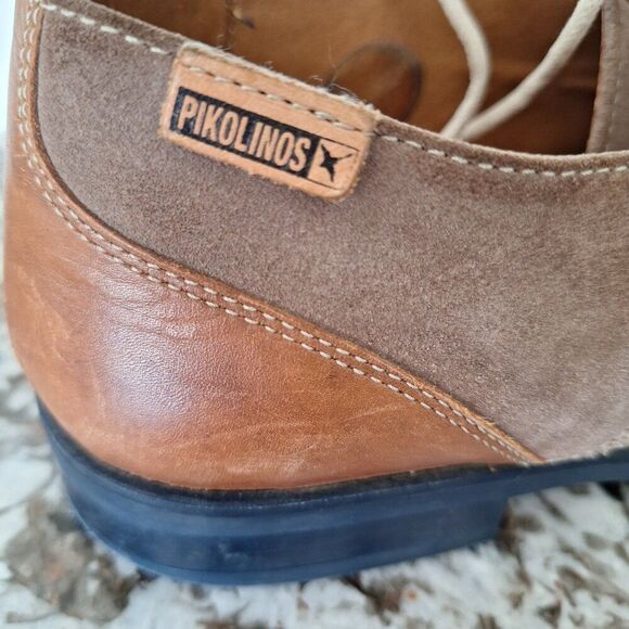 PIKOLINOS Brown Suede Oxford Shoes with  Laces  size 42 - Picture 3 of 10